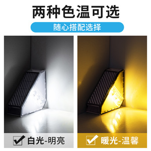 ไฟสวนพลังงานแสงอาทิตย์แบบติดผนัง LED กันน้ำ สำหรับตกแต่งระเบียงกลางแจ้ง พร้อมเซ็นเซอร์ตรวจจับความเคลื่อนไหว รับประกัน 2 ปี - Product Image 4