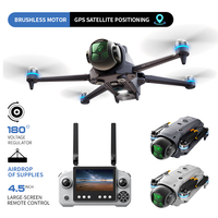 Mini drone pliable A26 PRO sans balais avec caméra 1080P et positionnement GPS, télécommande avec écran et caméra