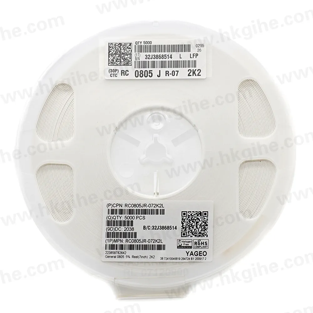 Lista original Bom, esiD esiesistor RC0805JR-072K2L 0805 J 2,2 K error 5% 1/8W 0.125W en stock