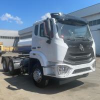 Camión Tractor Usado Sinotruk Howo NX 6x4 Fabricado en China, 10 Ruedas, Euro 3, Diésel, Volante a la Izquierda, Motor Weichai, Transporte Minero 31-40T