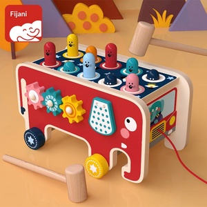 Juego de Golpear al Elefante de Madera, Popular Entre Niños y Niñas, Juego de Dibujos Animados para Niños Pequeños, Entrenamiento Práctico, Juguete Educativo Temprano para Padres e Hijos - Product Image 3