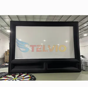 Высококачественный рекламный кинотеатр на заказ Крытый открытый надувной проекционный киноэкран для продажи