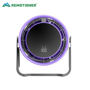 100 Speed Adjustment Digital Display 4000mAh <strong>USB</strong> Rechargeable Table <strong>Fan</strong> <strong>Desk</strong> <strong>Fan</strong> - Product Image 5