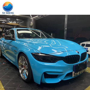 Suministro Directo de Fábrica: Vinilo PVC Fundido Súper Brillante Cristal Miami Blue para Envoltura de Coches, Rollo Completo 1.52x18M/5x60FT, 7.5mil de Grosor, 5 Años de Duración - Product Image 6