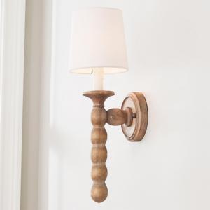 Lámpara de Pared Moderna de Madera y Metal, Estilo Nórdico, para <span class=keywords><strong>Dormitorio</strong></span>, Lámpara de Noche, Decoración Rústica Americana, Lámpara de Pared Retro con Cuentas - Product Image 3