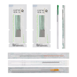 เข็มฝังเข็มแบบใช้แล้วทิ้งเข็มสแตนเลสสีเงิน - Product Image 1