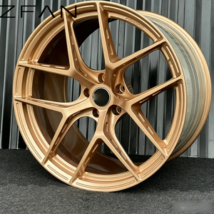 Rines de Aleación Cóncavos ZFAN de 17-26 Pulgadas, 5x114.3 120 127, Forjados en 6061-T6, Acabado Dorado Satinado, para Supra, 370Z, Mustang, Camaro, Autos de Pasajeros - Product Image 2