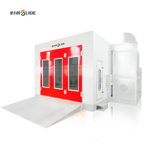 Cabine de cuisson par pulvérisation à moteur diesel SLD double système de circulation cabine de peinture chauffée au diesel à durcissement rapide conception croisée - Product Image 1