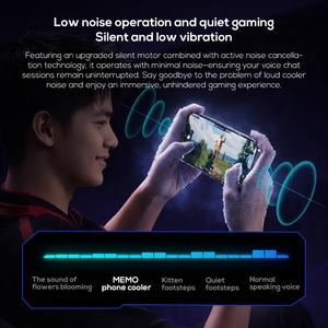 MEMO CX26 Hight Power 30W Semiconductor Phone <b>Cooler</b> Aluminum Alloy Gaming Cooling Fan With Temperature Display - Product Image 5