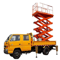 Nacelle-ciseaux électrique portable, hauteur de 18m, levage de ciseaux, petite plateforme