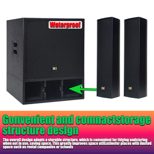 Nieuwe handige wielontwerp 18 inch professionele speakers DSP buiten binnen DJ podium actieve <span class=keywords><strong>array</strong></span> kolomluidspreker PA-systeem - Product Image 5