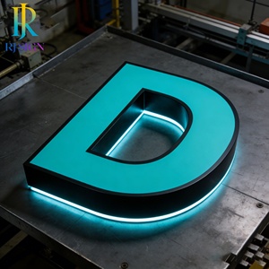 ป้ายไฟ LED 3 มิติ แบบติดตั้งด้านหน้า พร้อมไฟ RGB สำหรับธุรกิจ ร้านถ่ายภาพ บริการจัดส่ง ธนาคาร และป้ายสำนักงาน - Product Image 1