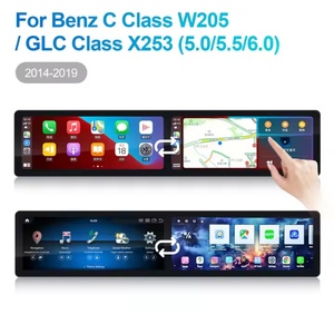 Autoradio Navihua Android 12,3 pouces à double écran, navigation, divertissement pour passagers, CarPlay pour Mercedes C W205 GLC - Product Image 4
