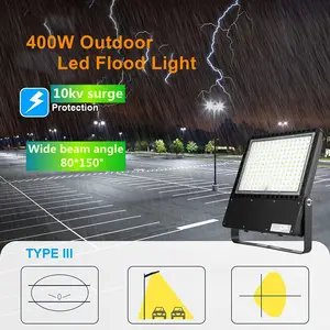 ETL CB SAA Competitive Wholesale Price Square Led Stadium Light Dimmable 150 90 60 30 Degree IP66 10kv 400w 600w Flood Light Led