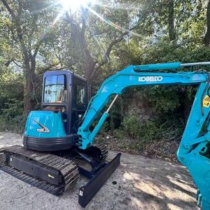 Mini-excavatrice sur chenilles hydraulique Kobelco SK35SR d'occasion, 3,5 tonnes, faible nombre d'heures, matériel de jardinage en stock - Product Image 3