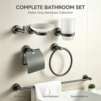 Rak Organizer Shower Tempel Dinding Custom Pabrik Tanpa Bor, Rak Kamar Mandi, Tempat Gelas Kaca Modern