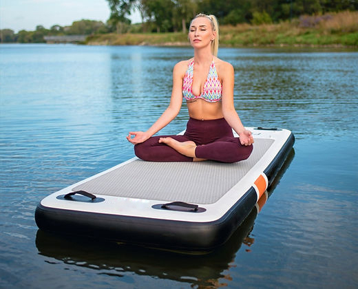 Fitness Water Air Mat Gymnastics Equipment Floating Water Yoga Mat Inflatable Yoga Mat on Water