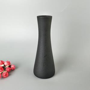 Matte Black White Ceramic <b>Vase</b> With Chinese Simple European Vintage Style for Home Decor Display - Product Image 6