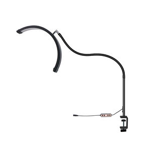 Lampe LED demi-lune à <span class=keywords><strong>pince</strong></span> pour bureau, éclairage pour manucure, nail art, salon, extension de cils, tatouage, poste de travail beauté - Product Image 1