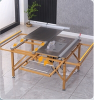 Scie à panneaux verticale de précision compacte 5,5 kW 75 kg pour MDF, bois, avec table coulissante et pliable pour le travail du bois et la découpe de meubles