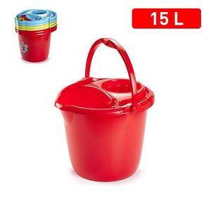 Cubo Fregona Mop Bucket 15 L With Lid And Handle For Cleaning Tasks - Product Image 2