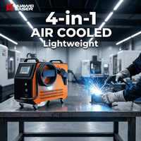 Machine de soudage laser portable 4-en-1 à refroidissement par air pour la construction navale, acier au carbone, 1200W 800W