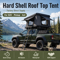 Tente de toit rigide pop-up Factory RedRock Overland pour camping en voiture