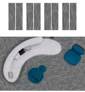 Alfombra Moderna Ecológica de Pelo Corto de Polipropileno de 25 cm x 100 cm para Oficina y Hogar - Product Image 1