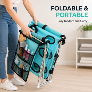 Lussuosa Amaca per Toelettatura Animali Domestici con Supporto Pieghevole in Acciaio Inox e ABS, Tavolo Multifunzione per Toelettatura e Bagno di Cani e Gatti - Product Image 5