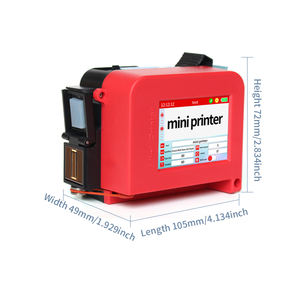 Çok dilli etiketler kartonları ambalaj için taşınabilir <span class=keywords><strong>2</strong></span>.4 inç dokunmatik ekran yazıcı 600dpi ayarlanabilir Mini Jet - Product Image 4