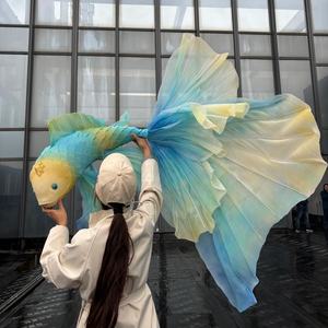 E225ใหม่อุปกรณ์จัดแสดงปลาคราฟพร้อมไฟตกแต่งงานแต่งงานอุปกรณ์งานเทศกาลปาร์ตี้ห้างสรรพสินค้าอุปกรณ์ประกอบฉากหน้าต่าง - Product Image 2