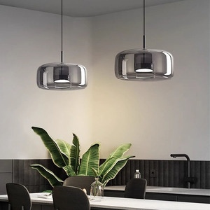 โคมไฟระย้าทรงแมงกะพรุนแก้วสไตล์นอร์ดิก โมเดิร์น มินิมอล สำหรับร้านอาหาร ร้านกาแฟ เคาน์เตอร์บาร์ - Product Image 6