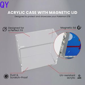 Y Y caja de almacenamiento acrílica transparente Elite Trainer con tapa magnética resistente a UV para cartas de juego boosters - Product Image 2