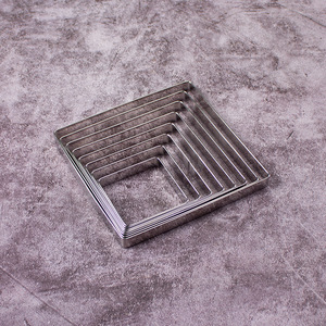 Ideas de Productos Nuevos 2026 para el Hogar y la Cocina, Moldes Cuadrados para Tartas de Huevo de Acero Inoxidable de 1 cm de Altura - Product Image 2