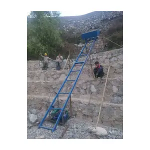 Electric bucket elevator for construction site highway slope transportation mortar