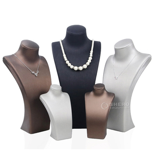 Expositor de Collares de Cuero PU con Logotipo Personalizado, Base de Resina, Multicolor, Varios Tamaños, Duradero, para Joyerías de Alta Gama, Precio de Fábrica - Product Image 2