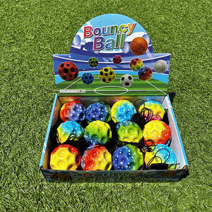 高弾性PUムーンストーンリストバウンシーボール減圧リバウンドストラップ弾性ロープハンドトス投げボール（5～7歳向け） - Product Image 4