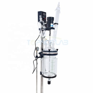 Recipiente de laboratorio pequeño Topace 5l Reactor Precio Reactor de vidrio con camisa Reactor Min - Product Image 6
