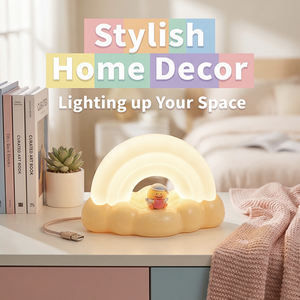 Lampe LED Nuit Arc-en-ciel en ABS <span class=keywords><strong>pour</strong></span> Chambre d'Enfant, Lumière Décorative de Chevet à Changement de Couleur et Commande Tactile <span class=keywords><strong>pour</strong></span> Enfants - Product Image 6