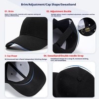 Gorra de Béisbol de Malla Unisex de 6 Paneles con Logotipo Bordado en 3D Personalizado de Fábrica HG, Calidad Fija, Hebilla Metálica, Estilo Común