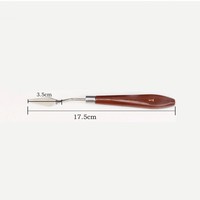 Set de 5 spatules multifonctionnelles en acier inoxydable pour peinture à l'huile Mélange de couleurs Art Modeling