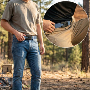 Cinturón de Mezclilla para Hombre, Diseño 2026, Versátil, Estilo Casual y de Negocios, Hebilla Deslizante de Alta Gama - Product Image 4