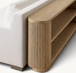 Ensemble de meubles de salon en <span class=keywords><strong>bois</strong></span> massif de style moderne minimaliste et luxueux, avec bordure en chêne, table <span class=keywords><strong>console</strong></span> - Product Image 1
