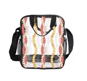 <span class=keywords><strong>Sac</strong></span> isotherme personnalisé en PVC imperméable pour l'extérieur, motif hawaïen imprimé sur une face, <span class=keywords><strong>sac</strong></span> à déjeuner décontracté - Product Image 6