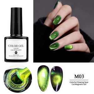 Esmalte de Uñas Magnético Efecto Ojo de Gato, Esmalte de Gel Magnético Efecto Cielo Estrellado, Esmalte de Gel UV LED Removible para Manicura - Product Image 4