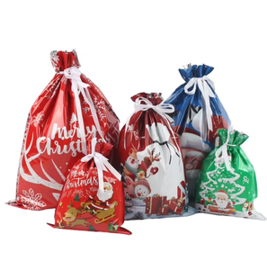 High Quality Modern Style Cross-Border Stock <b>Christmas</b> Gift Bags Drawstring Packaging for Tree <b>Decorations</b> Candy <b>Christmas</b> Gifts - Product Image 1