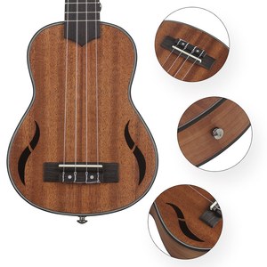Đàn <span class=keywords><strong>Ukulele</strong></span> Acoustic Soprano 21 Inch, <span class=keywords><strong>Ukulele</strong></span> Ukelele Uke Gỗ Gụ, Dây Nylon Loại Đóng Chốt Điều Chỉnh Với Túi Xách, Làm Sạch Clo - Product Image 2