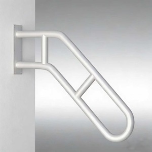 Jinsheng U-Shaped <b>White</b> Wall-Mounted Grab Bar Anti-Slip Safety Bathroom Toilet Handrail Metal - Product Image 2