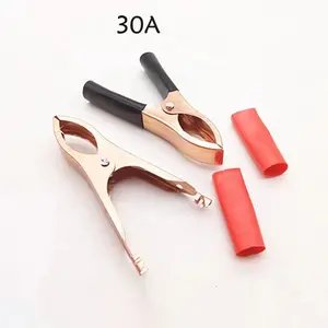 Nhỏ vừa lớn 30A 50A 100A dây điện dây cá sấu Clip vỏ bọc