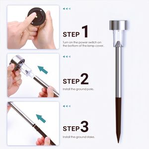 <span class=keywords><strong>ไฟ</strong></span><span class=keywords><strong>โซ</strong></span>ลาร์ LED สีขาวขนาดเล็ก 24 ชิ้น แบบเสียบดิน สำหรับตกแต่งสวนภายนอกอาคาร - Product Image 3